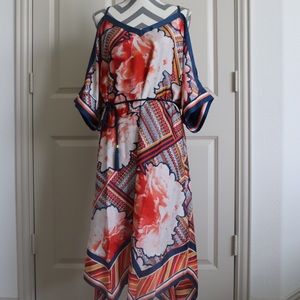 Rachel Roy Floral off the shoulder dress